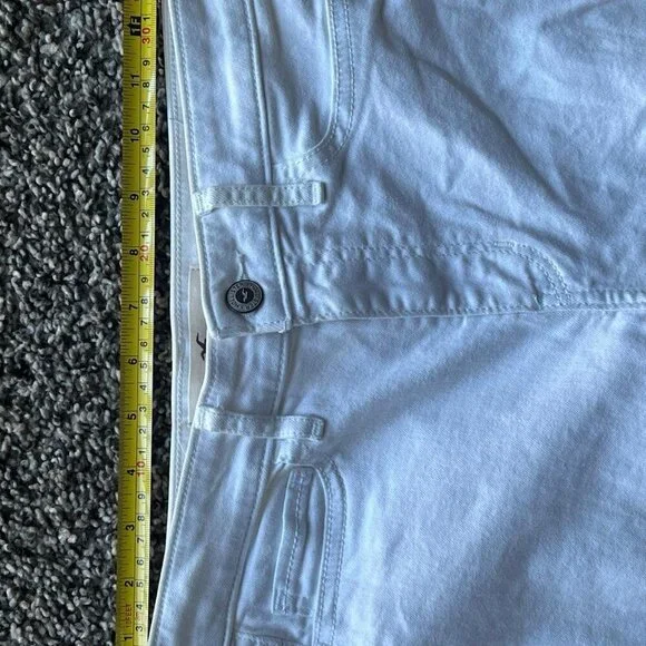 Y2K Hollister Jeans Womens 27 White High Rise Skinny Ripped Jeans - Picture 8 of 8